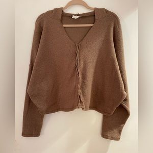 Project Social T Brown Hooded Sweater